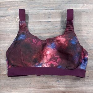 Calia Women's Purple Galaxy Print Sports Bra